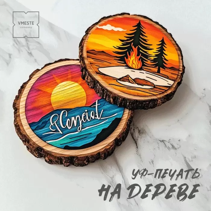 Печать на дереве
