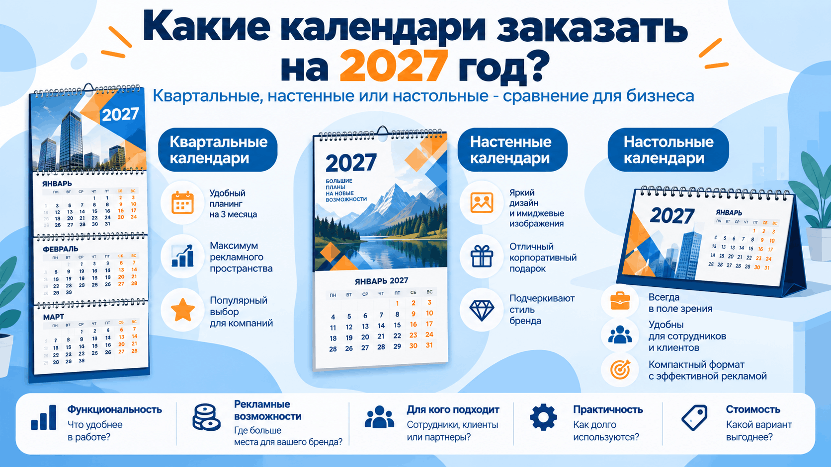 Какие календари заказать на 2027 год